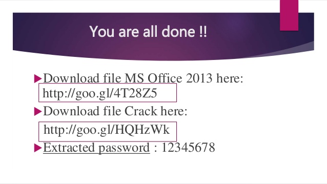 Office 2013 Crack File